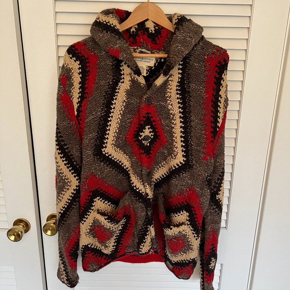 Ralph Lauren Denim & Supply geometric cardigan sweater